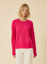 Load image into Gallery viewer, bright pink cashmere sweater for spring at west2westport.com