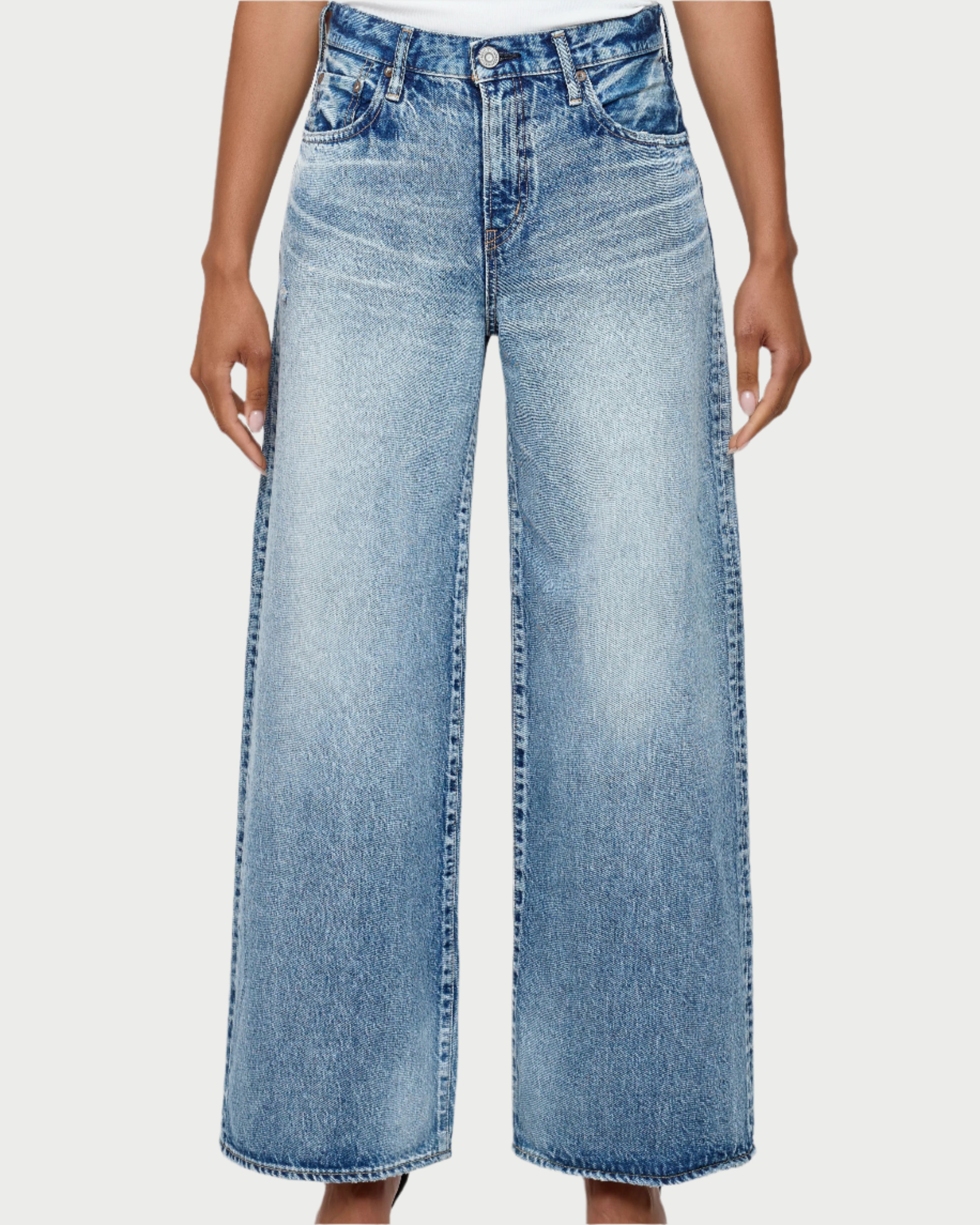 パンツ Brushed Wide Jeans Dakota Cropped Wide-Leg Jeans | GUESS