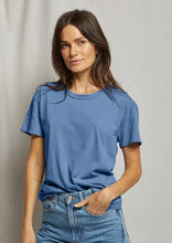 Load image into Gallery viewer, Perfect White Tee in Carolina Blue, available at west2westport.com