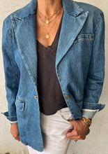 Load image into Gallery viewer, The Mary Denim Blazer, available at west2westport.com