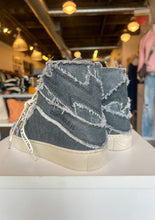 Load image into Gallery viewer, The back of the high top sneakers, available at west2westport.com