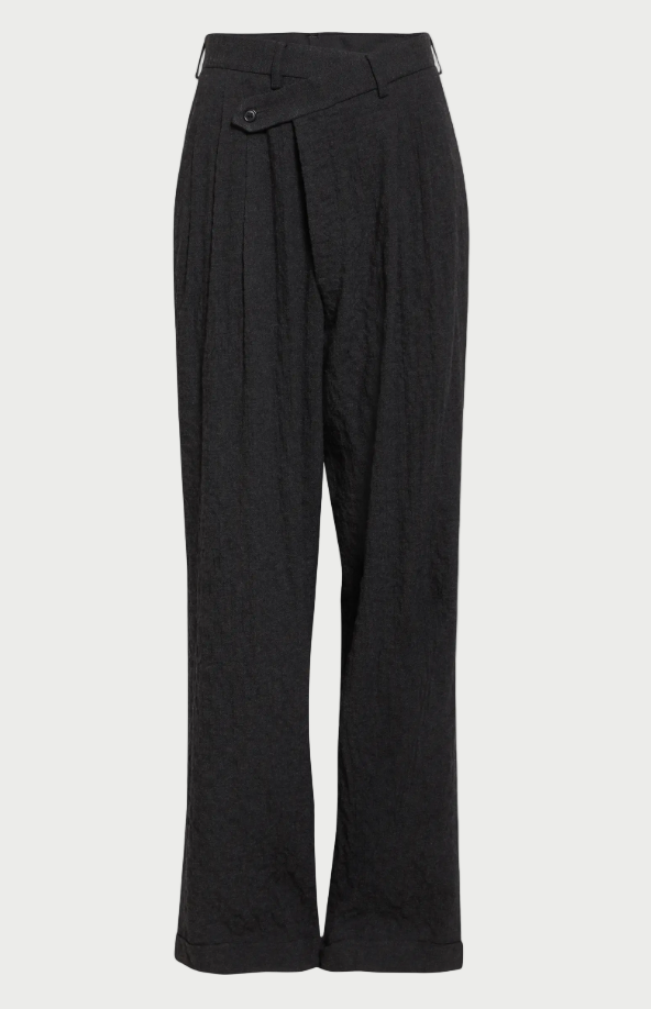 Black pants on a white background