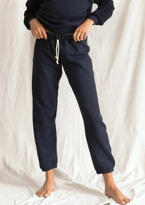 Navy Jogger, available at west2westport.com