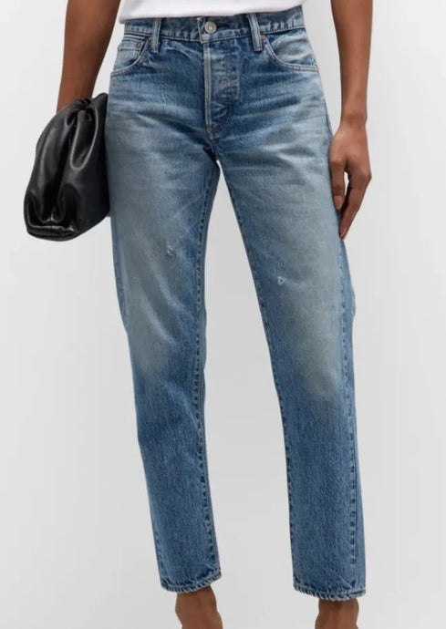 Moussy tapered denim, available at west2westport.com