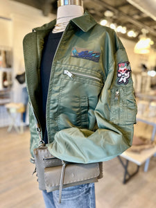 zadig & voltaire nylon jacket and henry beguelin crossbody bag at west2westport.com
