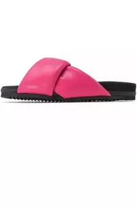 Puffy Fuschia Slide, available at west2westport.com