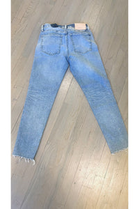 rear view of moussy blossom skinny jeans at west2westport.com