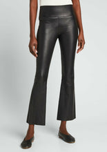 Load image into Gallery viewer, sprwmn crop flare leather pants at west2westport.com