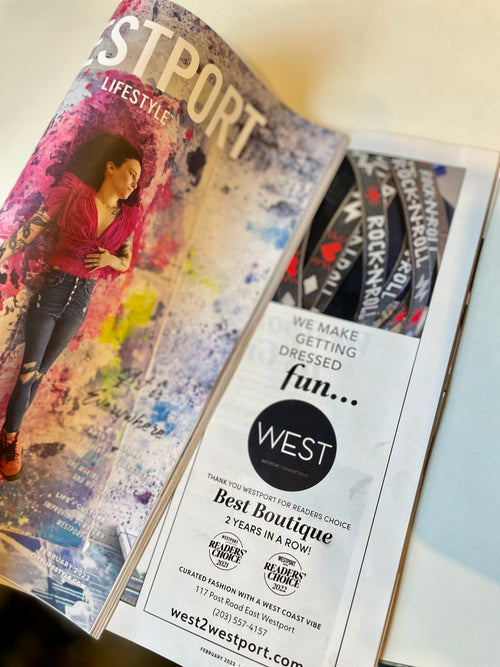 WEST voted Best Boutique in Westport Lifestyle Magazine