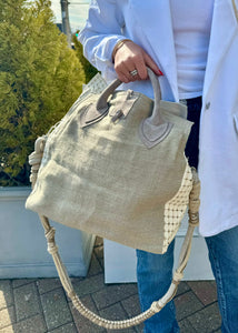 Linen Midsize bag, available at west2westport.com