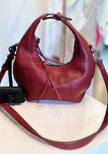 Load image into Gallery viewer, Henry Beguelin Bag in burgundy with airpod case, available at westwestport.com