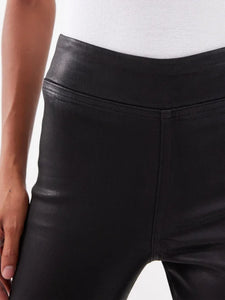 Up close of the coated legging by FRAME, available at west2westport.com
