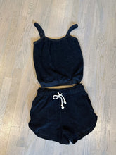 Load image into Gallery viewer, perfect white tee terry cloth tank and shorts at west2westport.com