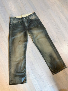 r13 boyfriend jeans in olive at west2westport.com