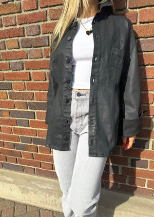 Leather jacket, available at west2westport.com