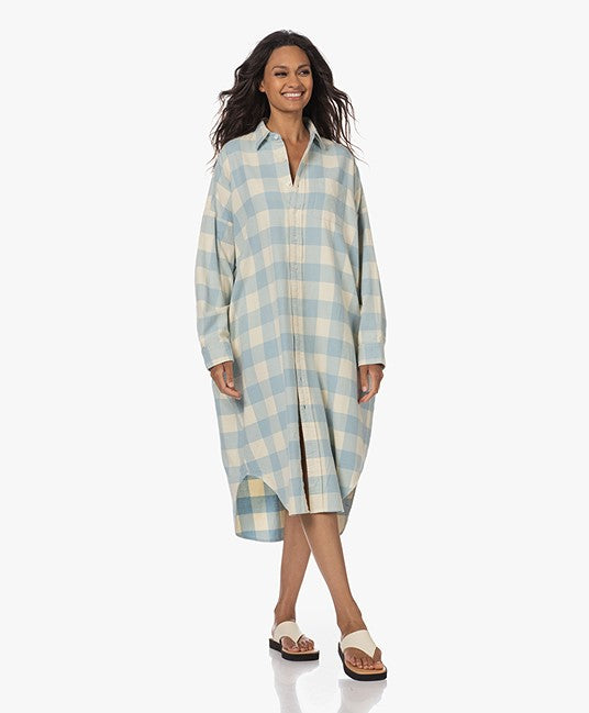 Relaxed long shirtdress, available at west2westport.com