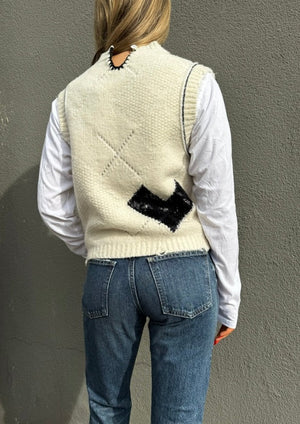 Showing off the sequin on this zadig sweater, available at west2westport.com
