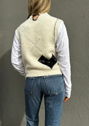 
            
                Load image into Gallery viewer, Showing off the sequin on this zadig sweater, available at west2westport.com
            
        