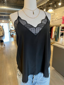 Zadig et Voltaire Black cami, available at west2westport.com