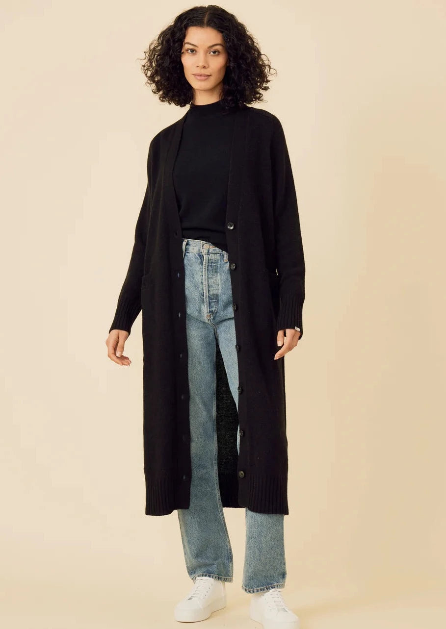 OGD Cashmere duster, available at west2westport.com