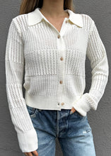 Load image into Gallery viewer, Moussy Denim and FRAME Crotchet Sweater, available at west2westport.com