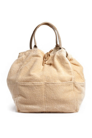 
            
                Load image into Gallery viewer, Terry Cloth Side of the Sand Large tote, available at west2westport.com
            
        