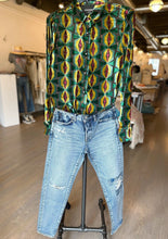 Load image into Gallery viewer, le superbe stained glass velvet blouse at west2westport.com