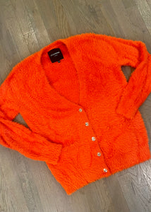 Neon Orange sweater available at west2westport.com