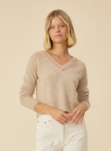 Load image into Gallery viewer, spring cashmere v neck sweater at west2westport.com 
