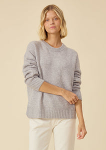 One Grey Day Cashmere Sweater, available at west2westport.com