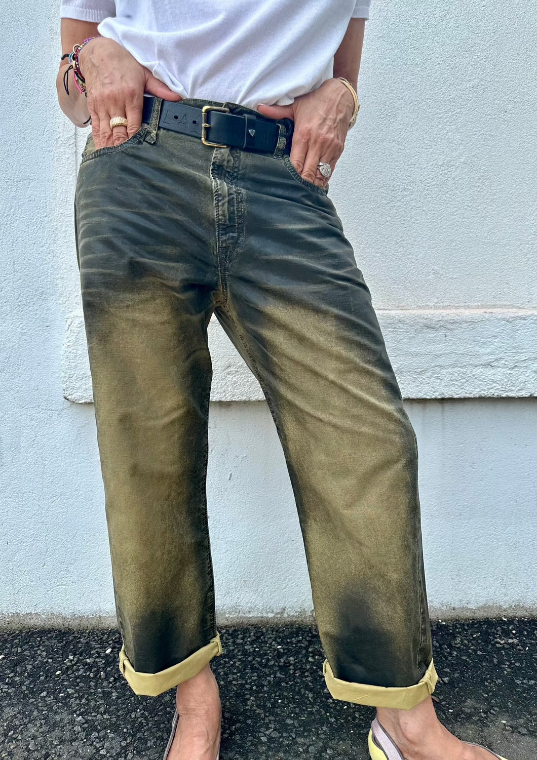 R13 Coated Boyfriend Jean, available at west2westport.com