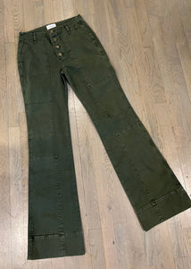 Green utility pants, available at west2westport.com