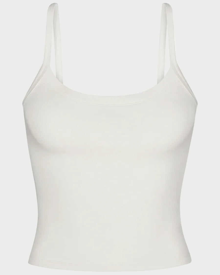 White tank top on a white background