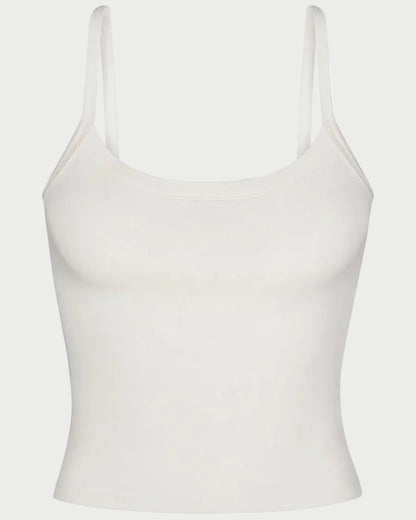 White tank top on a white background
