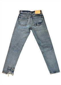 Back of the Monroe Tapered Moussy Jeans, available at west2westport.com