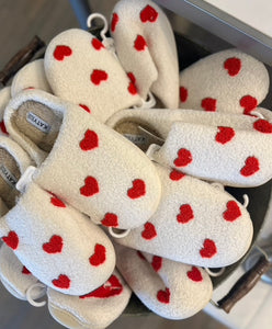 heart slippers at west2westport.com