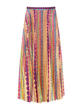 Load image into Gallery viewer, a midi length pleated skirt for spring at west2westport.com