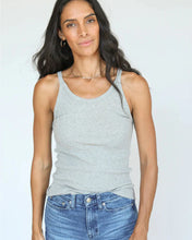 Load image into Gallery viewer, Heather Grey Perfect White Tee Tank, available at west2westport.com