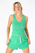 Load image into Gallery viewer, Green sweatshorts, available at west2westport.com