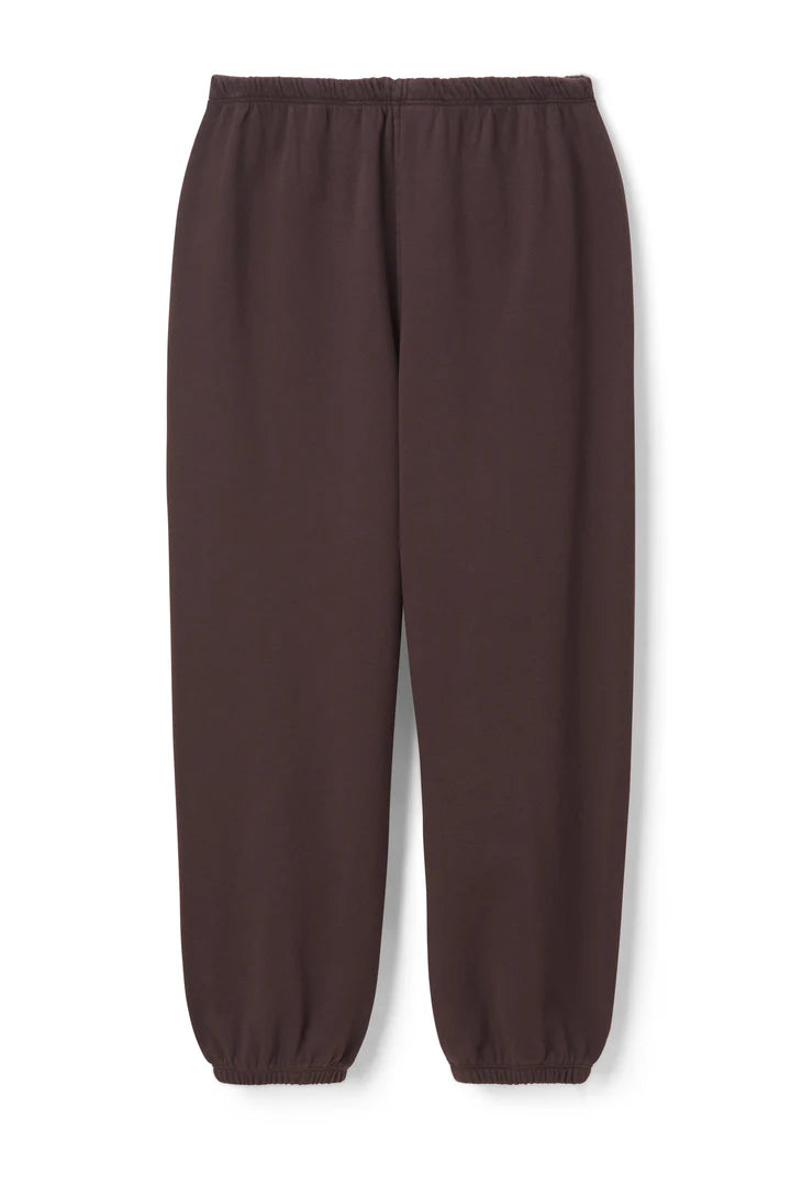 Brown sweatpants on a white background