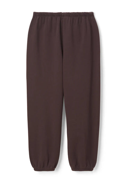 Brown sweatpants on a white background