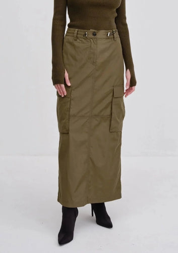 Cargo Olive Green Skirt, available at west2westport.com