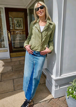 Load image into Gallery viewer, Green Mauritius Leather Jacket, available at west2westport.com