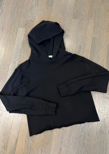 Simple black hoodie, available at west2westport.com