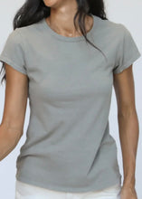 Load image into Gallery viewer, Shark Grey baby tee, available at west2westport.com