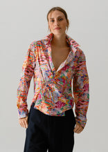 Load image into Gallery viewer, Floral wrap shirt at west2westport.com