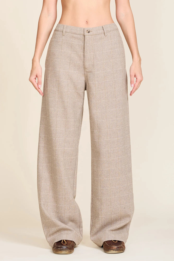 
            
                Load image into Gallery viewer, Denimist flat front wool wide leg pants at west2westport.com
            
        