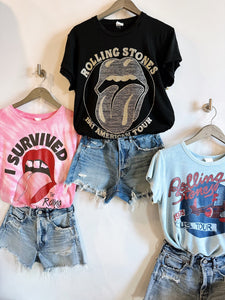 Moussy denim shorts with Madeworn graphic tees at west2westport.com