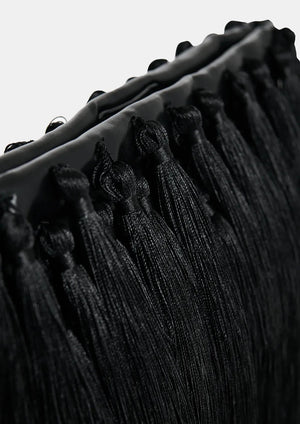 Fringe Black Bag, available at west2westport.com