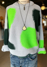 Load image into Gallery viewer, Essentiel Antwerp Jacquard pullover sweater with Dylan James Buddha necklace at westport ct boutique WEST